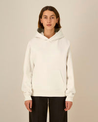 SHIRTPLUS Chaser Hoodie in Creme, Damen, Kapuze ohne Kordel, Kängurutasche, Rippbündchen – Bild 10