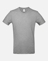 Graues Kurzarm-T-Shirt aus 100% Baumwolle von SHIRTPLUS mit Rundhalsausschnitt und Nackenband. – Bild 10