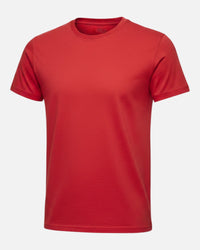 SHIRTPLUS rotes T-Shirt aus 100% Baumwolle, kurzärmelig, Rundhalsausschnitt, für Herren – Bild 8
