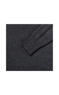 SHIRTPLUS Strickpullover für Damen mit V-Ausschnitt aus pflegeleichtem Cotton Blend™ Material in Dunkelgrau – Bild 5