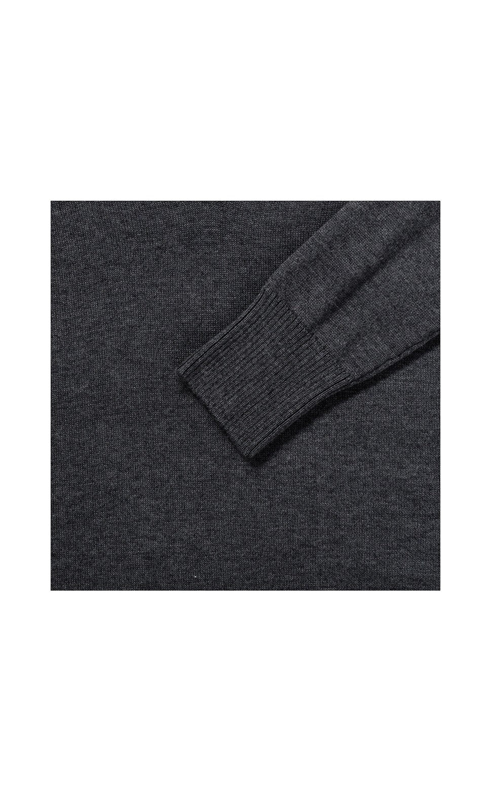 SHIRTPLUS Strickpullover für Damen mit V-Ausschnitt aus pflegeleichtem Cotton Blend™ Material in Dunkelgrau