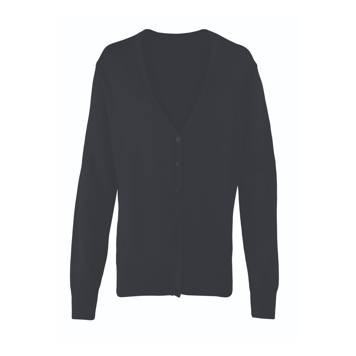 Knitted cardigan Premier Workwear Women´s Button Through Knitted Cardigan in Black – front view