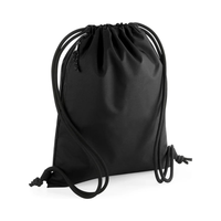 BagBase BG281 Recycled Gymsac in Black – front view – Bild 9