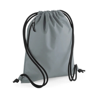 BagBase BG281 Recycled Gymsac in Pure Grey – front view – Bild 10