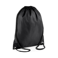BagBase BG5 Budget Gymsac in Black – front view – Bild 10