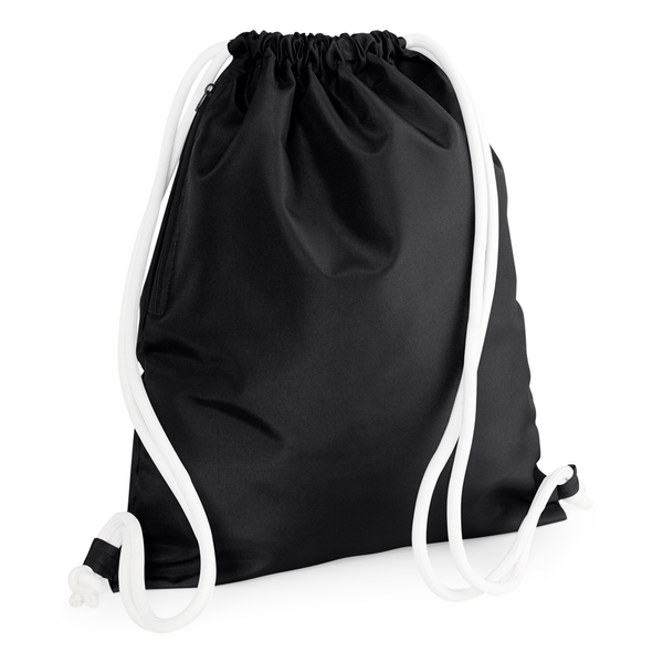 Turnbeutel BagBase Icon Gymsac in Black – Vorderansicht