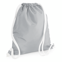 Turnbeutel BagBase Icon Gymsac in Light Grey – Vorderansicht – Bild 9