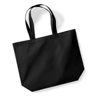 Baumwolltasche Organic Premium Cotton Maxi Bag-Black – Bild 3