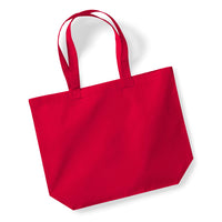 Baumwolltasche Organic Premium Cotton Maxi Bag-Classic Red – Bild 2
