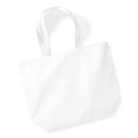 Baumwolltasche Organic Premium Cotton Maxi Bag-White – Bild 4