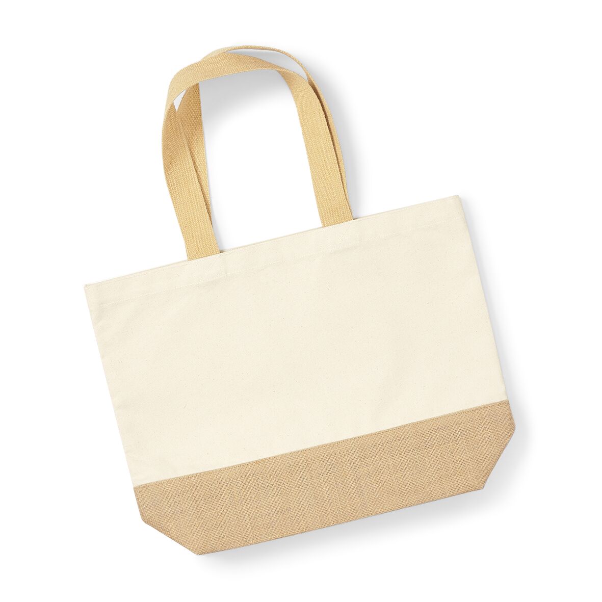 Tasche Jute Base Canvas Bag-Natural