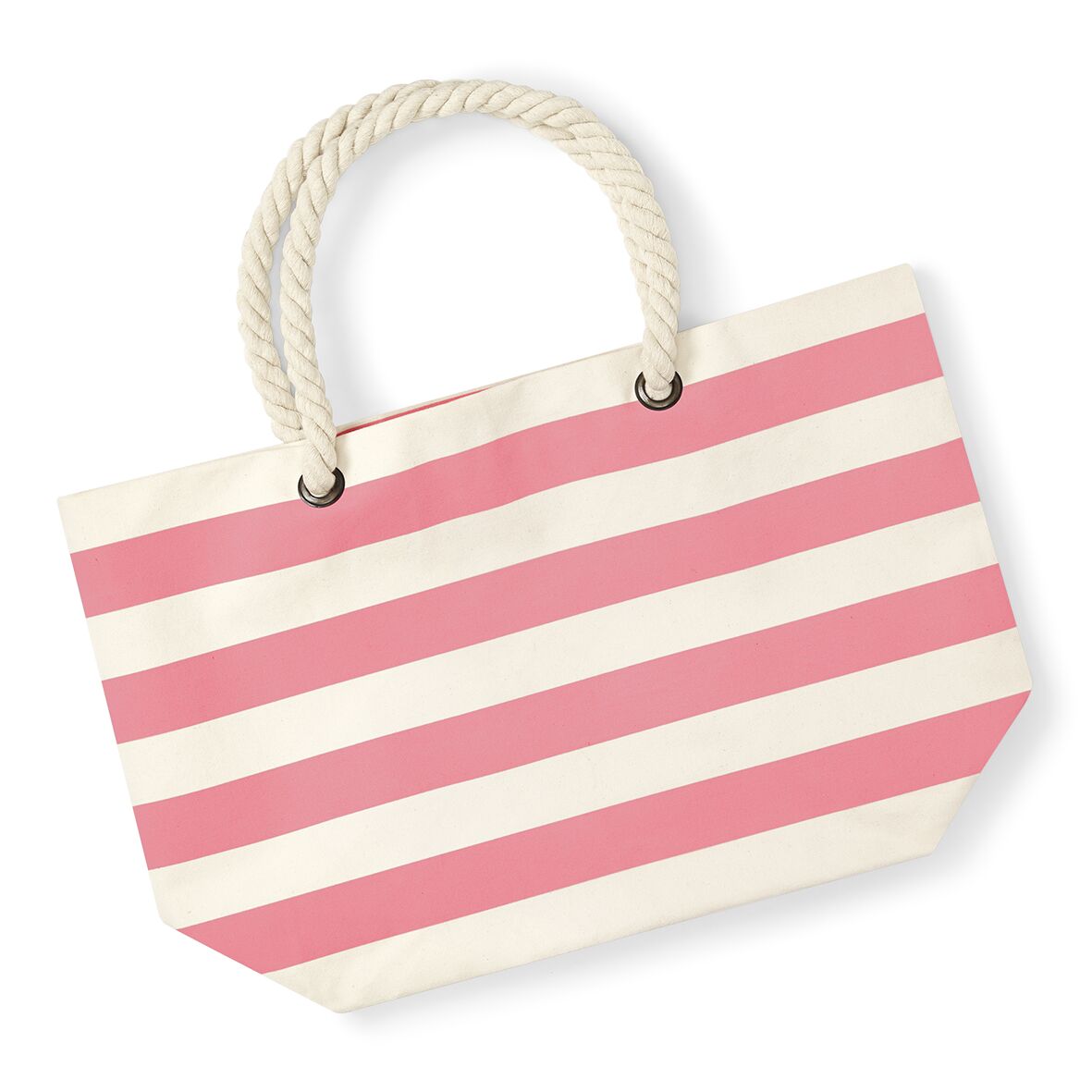 Tragetasche Nautical Beach Bag-Natural Pink