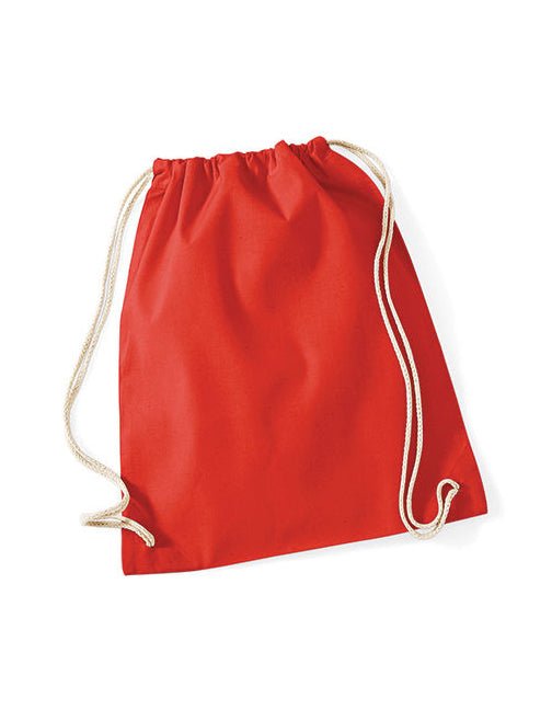 Cotton Gymsac-Bright Red