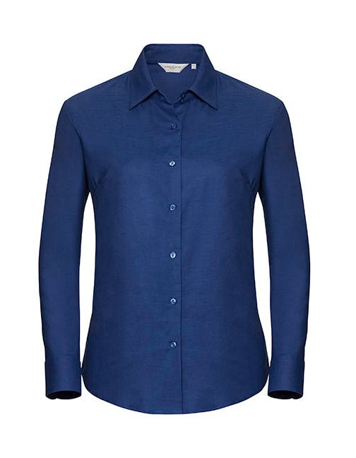 Ladies´ Long Sleeve Classic Oxford Shirt-Bright Royal