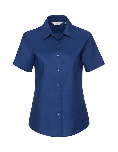 Ladies´ Short Sleeve Classic Oxford Shirt-Bright Royal